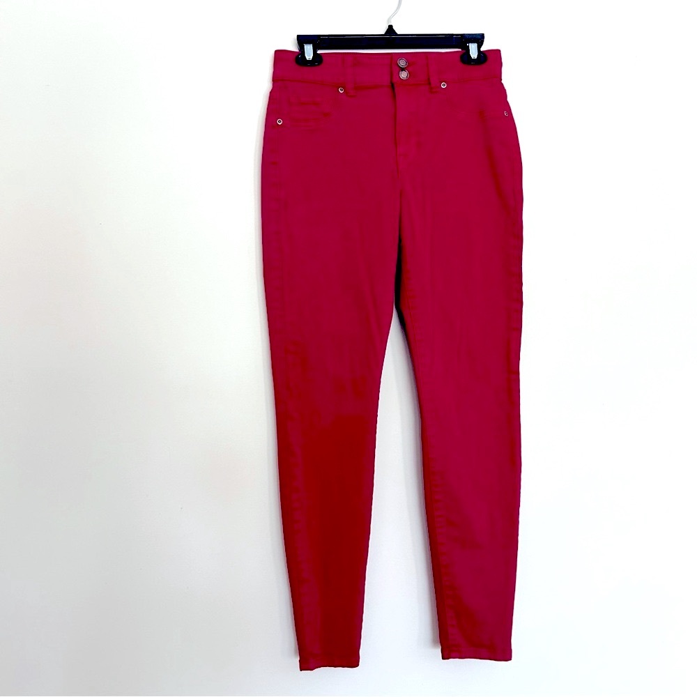 M Jeans by Maurices Women’s Red High Rise Skinny Jeans
